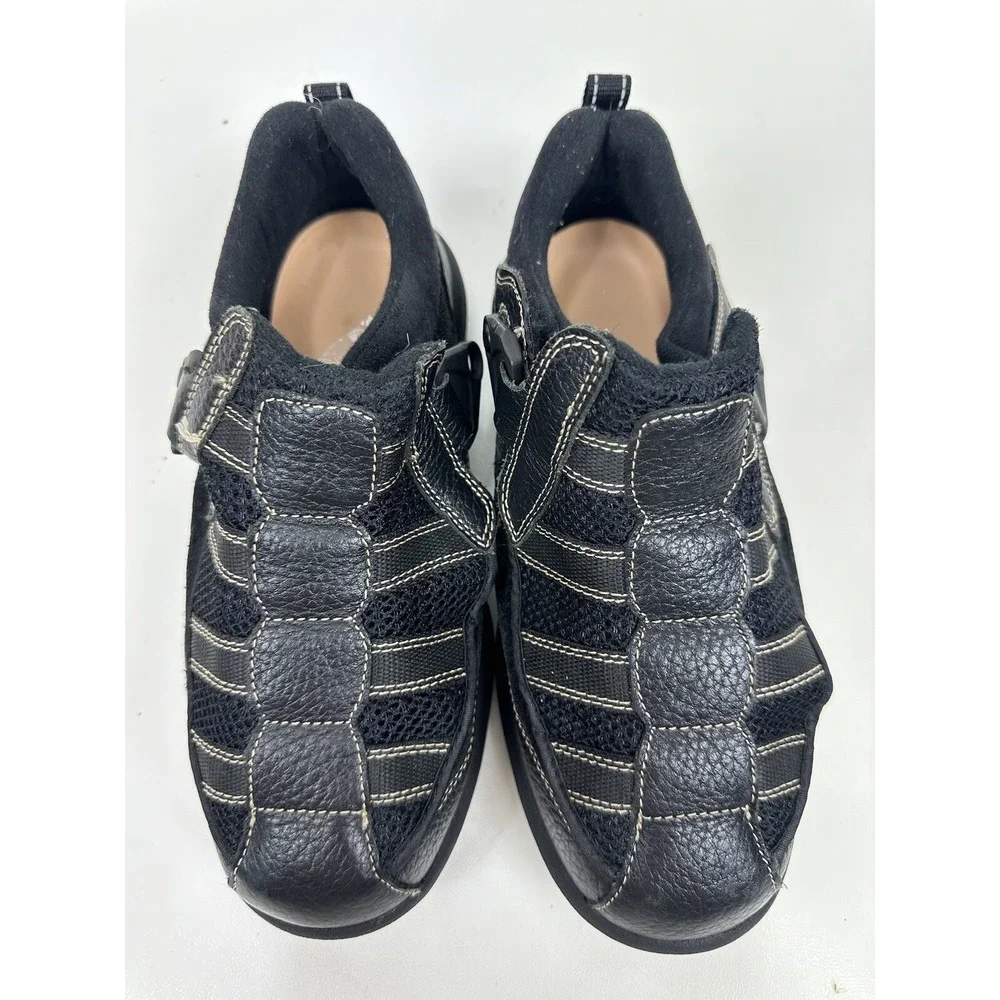 Dr Comfort Edward X-Depth Shoes 9610 Black Adjustable Diabetic Men Size 8.5 XW
